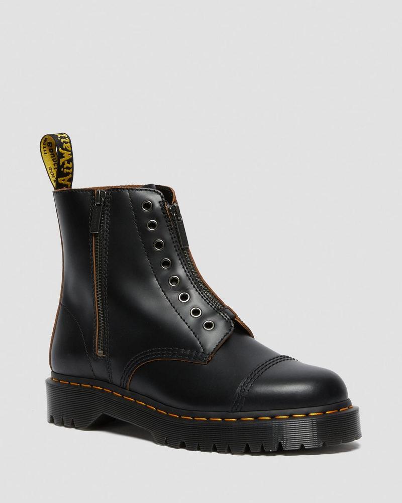 Botines Dr Martens 1460 Laceless Bex Cuero Hombre Negros | MX 385KOR